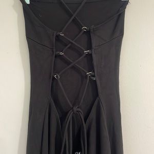 Black body suit backless jumpsuit